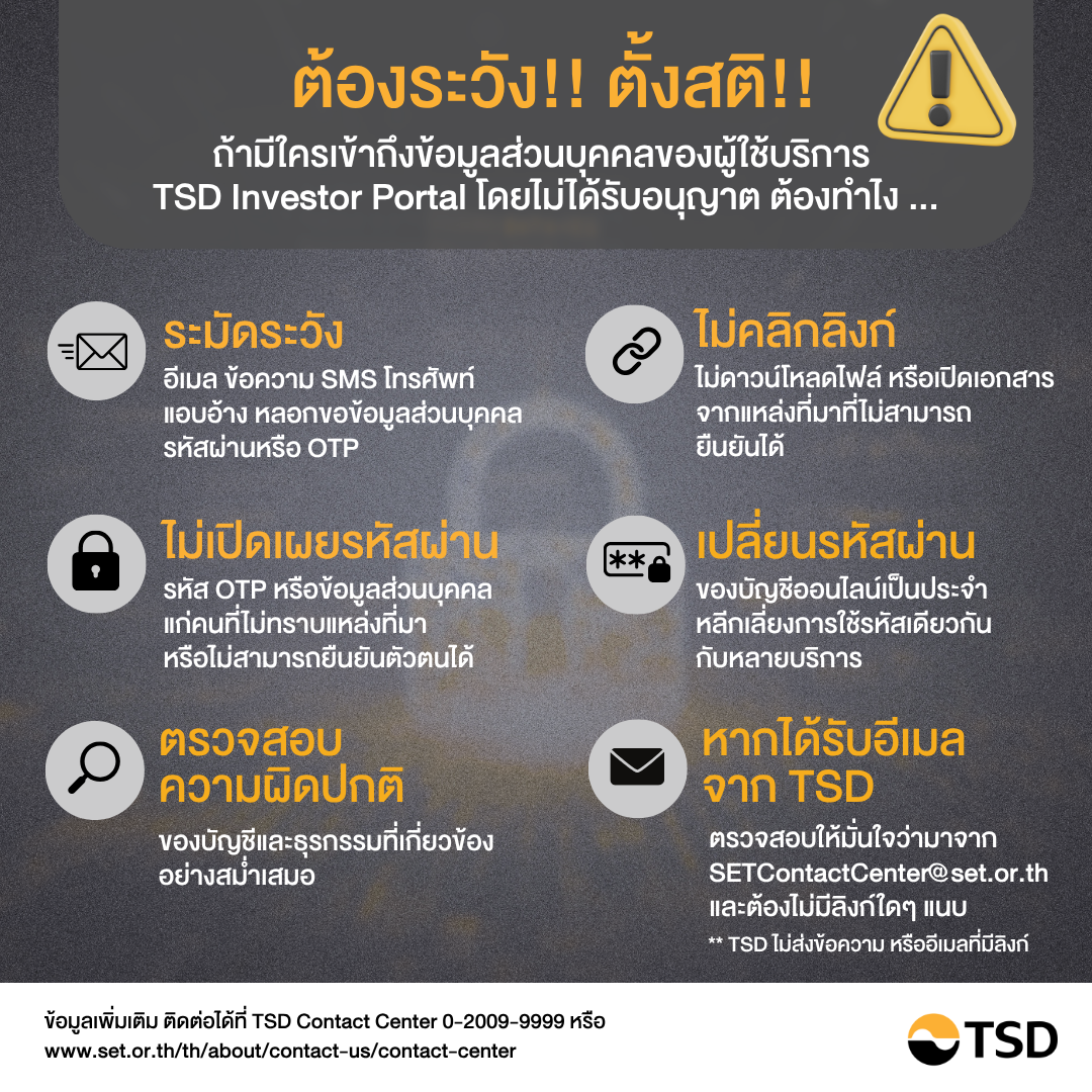 TSD Investor portal
